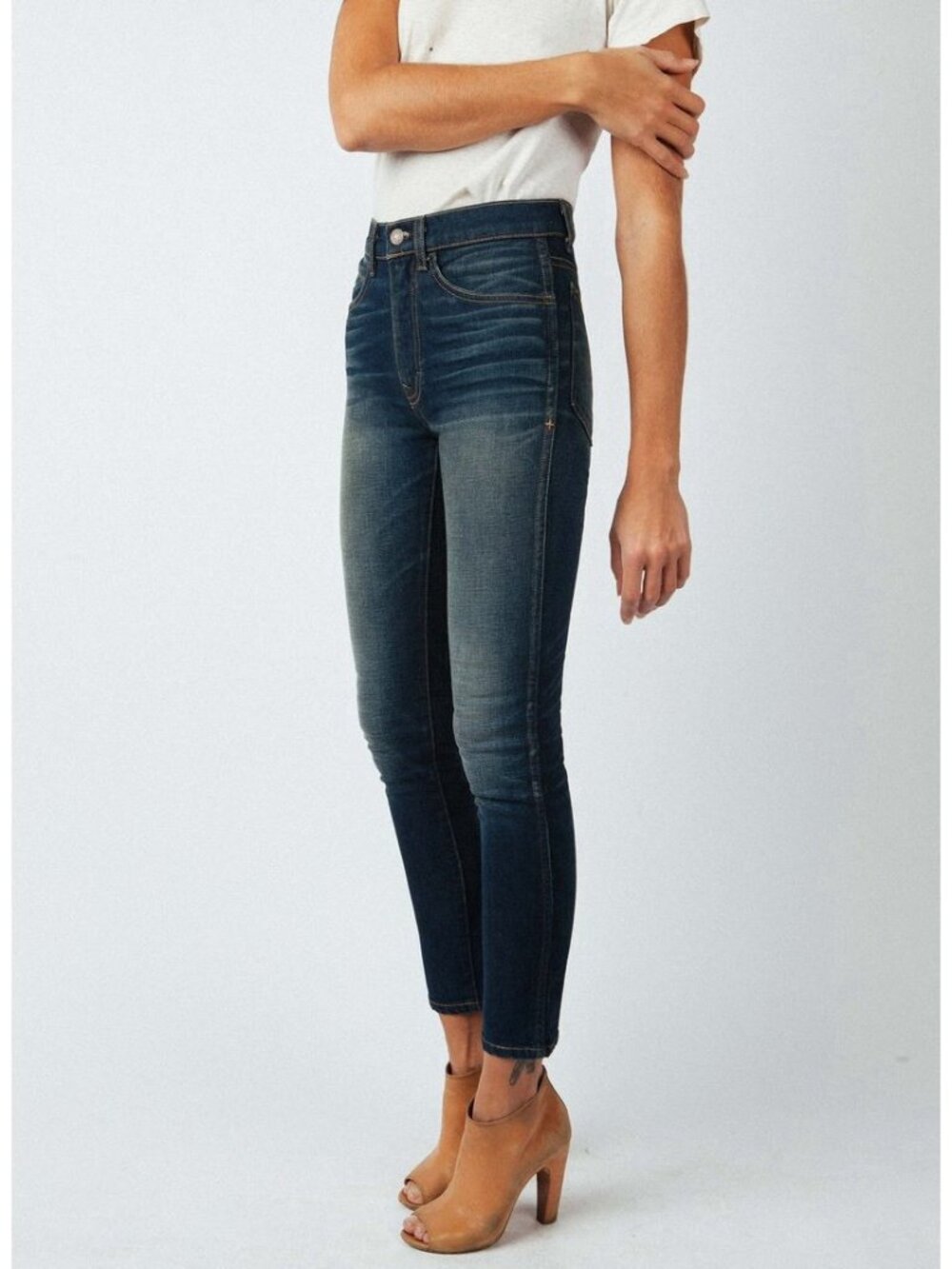 Imogene + Willie Womens Pants Blue Josette High Rise indigo Jeans size 24